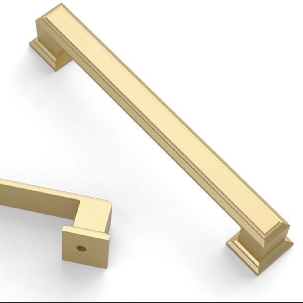 Asidrama 10 Pack 5" 128mm Brushed Gold Kitchen Cabinet‎ Handles Drawer Pulls NIB